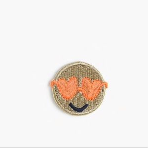 Crewcut iron-on Critter Patch Emoji